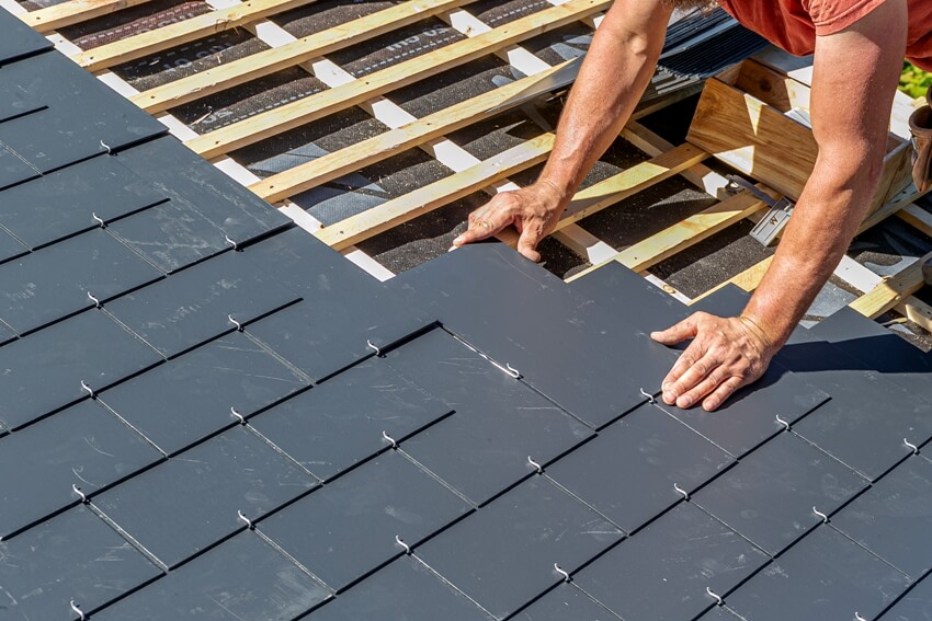 slate roof installation