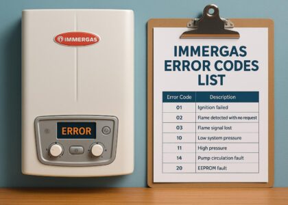 gas heater error codes Sydney